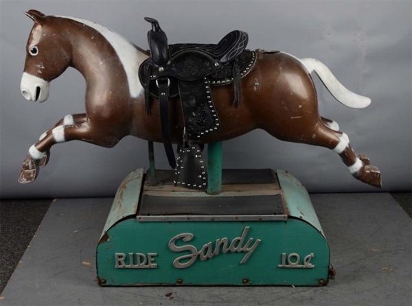 RIDE SANDY 10¢ HORSE KIDDIE RIDE                  