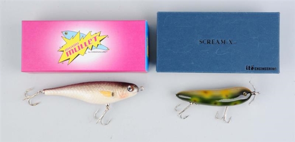 LOT OF 2: CONTEMPORARY BAITS.                     