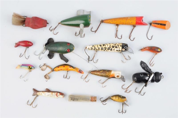 LOT OF 13:  ASSORTED BAITS.                       