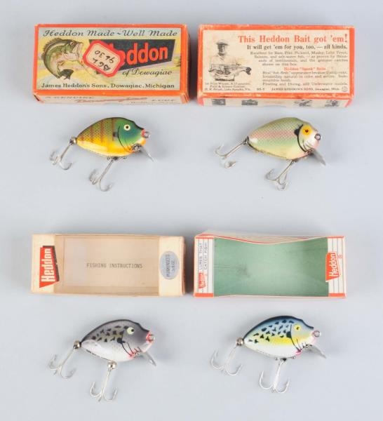 LOT OF 4: HEDDON PUNKINSEEDS IN BOXES.            