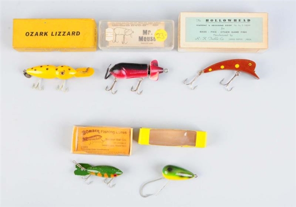 LOT OF 5: BOXED FISHING LURES.                    