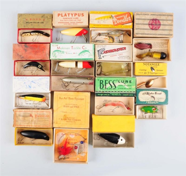 LOT OF 15 ASSORTED MISCELLANEOUS BOXED BAITS.     