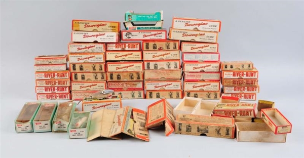 LARGE LOT OF FISHING LURES BOXES.                 