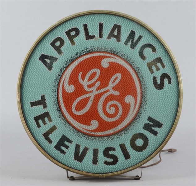GENERAL ELECTRIC ROUND LIGHTED ADVERTISING SIGN   