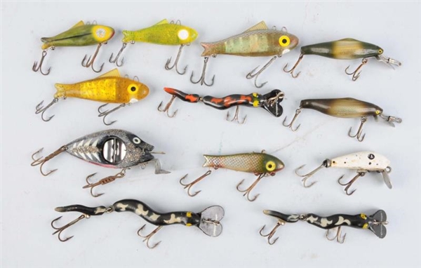 LOT OF  ASSORTED TEXAS MADE BAITS.                