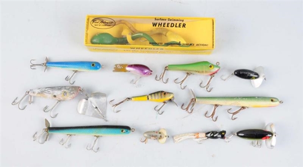 LOT OF ASSORTED ARBOGAST BAITS.                   