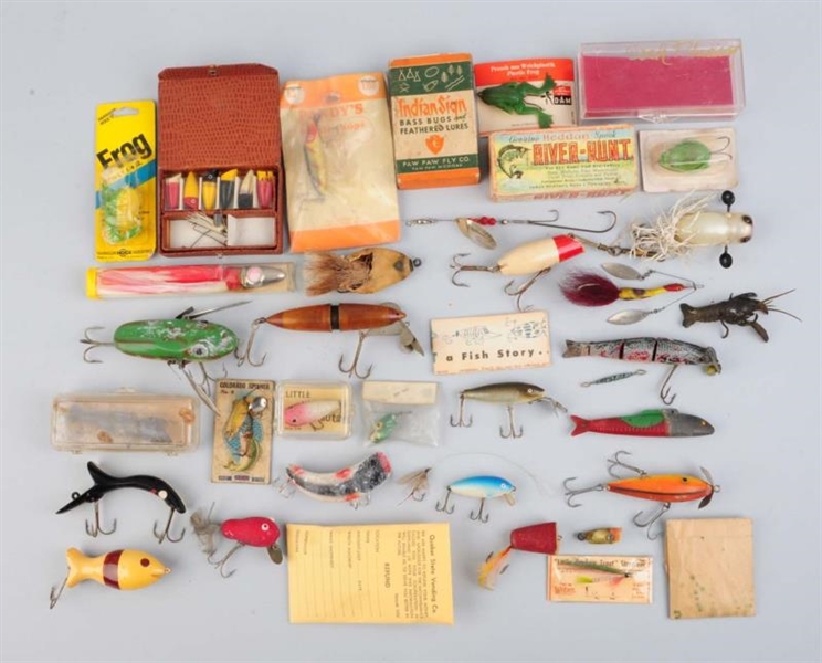 LARGE LOT OF ASSORTED BAITS.                      
