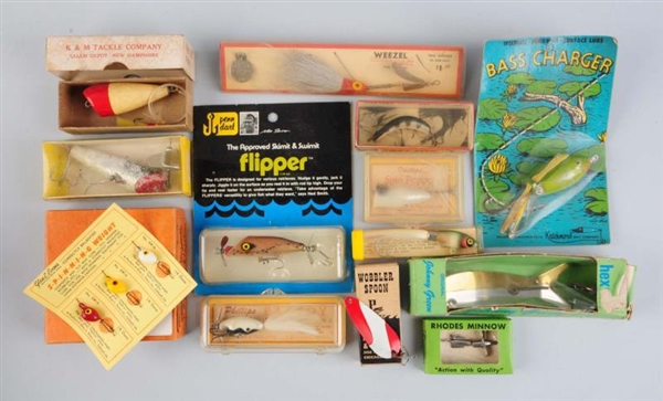 LOT OF 13:  ASSORTED BAITS IN BOXES.              