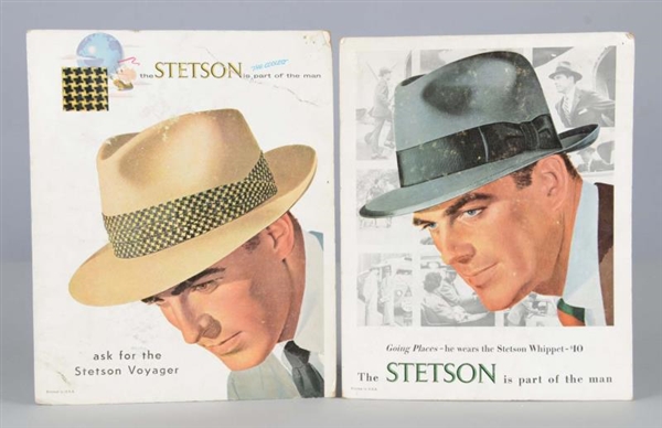 LOT OF 2: STETSON HATS ADVERTISEMENTS             