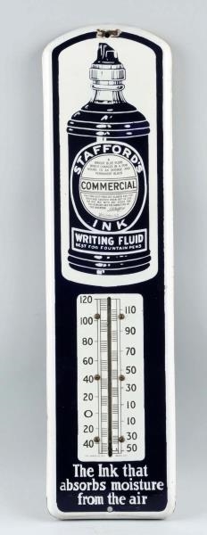 STAFFORD INK  ADVERTISING THERMOMETER.            