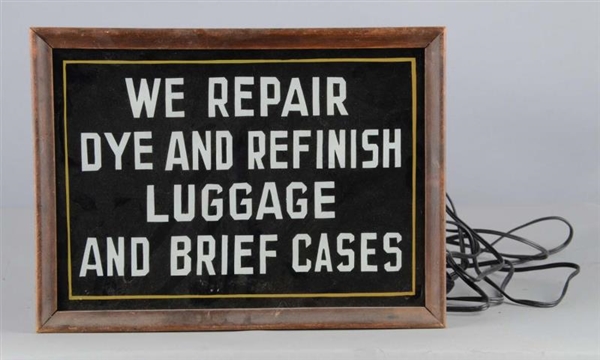 LUGGAGE & BRIEF CASE REPAIR LIGHTED SIGN          