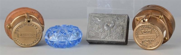 LOT OF 4: VARIOUS JEWELRY AND TRINKET  BOXES      