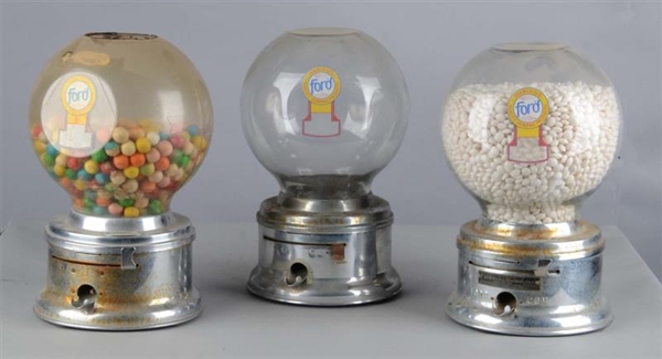 LOT OF 3: FORD GUMBALL MACHINES                   