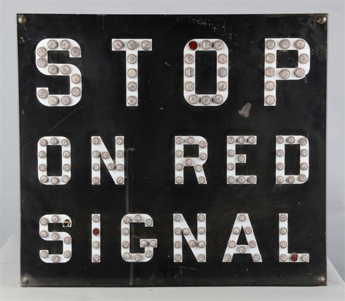 STOP ON RED SIGNAL REFLECTIVE TRAFFIC SIGN        