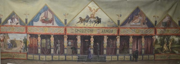 HUGE ESPOSIZIONE BARNUM MURAL IN VENICE 1895      