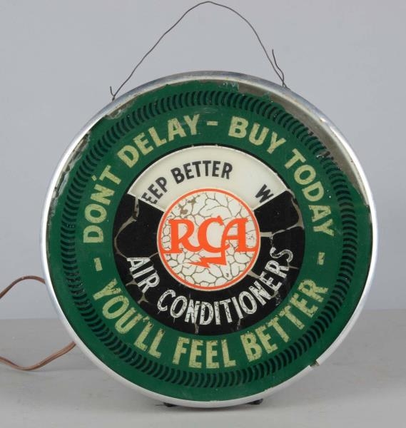 RCA  AIR CONDITIONERS ROUND MOTION SIGN           