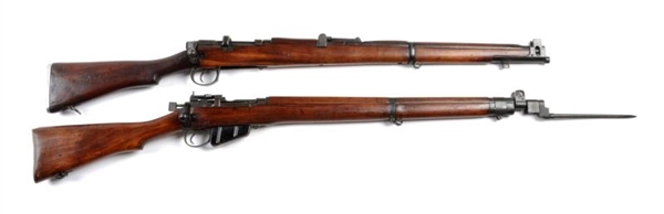 **LOT OF 2: BRITISH ENFIELD BOLT ACTION RIFLES.   