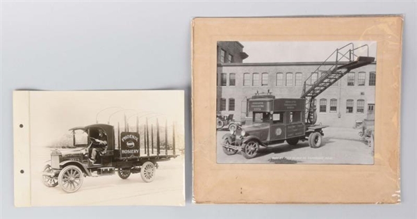 LOT OF 2: EARLY TRUCK PHOTOS.                     