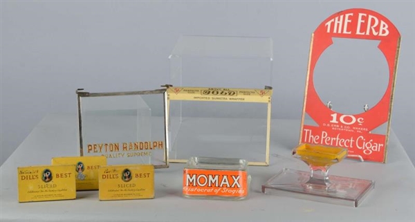 LOT OF 8: TOBACCO DISPLAYS AND TINS               