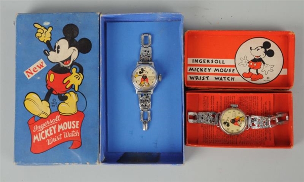 LOT OF 2: MICKEY MOUSE WRIST WATCHES WITH BOXES.  