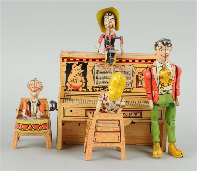 LIL ABNER DOGPATCH BAND WIND-UP TOY.             