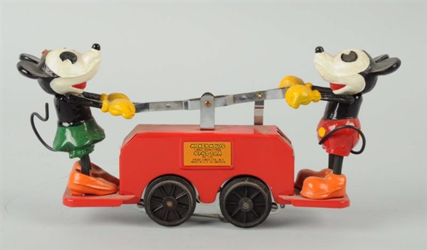 PRIDE LINES MICKEY & MINNIE MOUSE HAND CAR.       