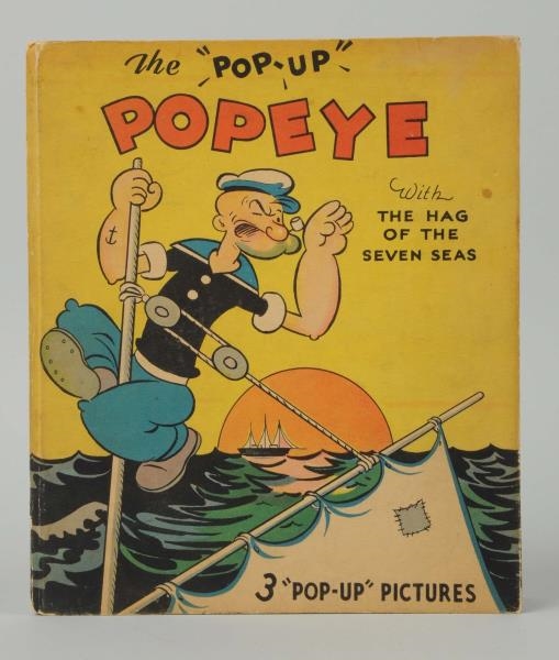 1930S POP-EYE BLUE RIBBON POP-UP BOOK.            