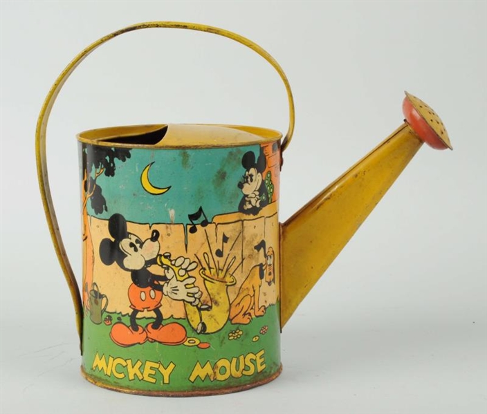 TIN LITHO MICKEY MOUSE WATERING POT.              
