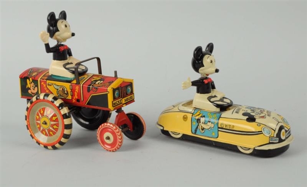 LOT OF 2: MICKEY MOUSE WIND-UP TOYS.              