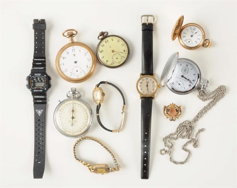 LOT OF POCKET & WRISTWATCHES.                     