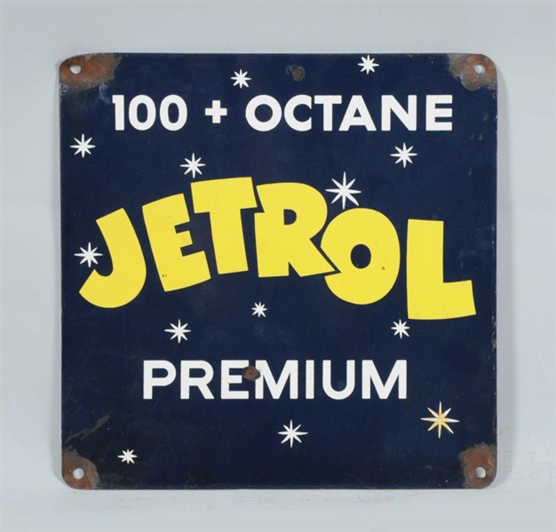 JETROL 100+ OCTANE PREMIUM SSP SIGN.              