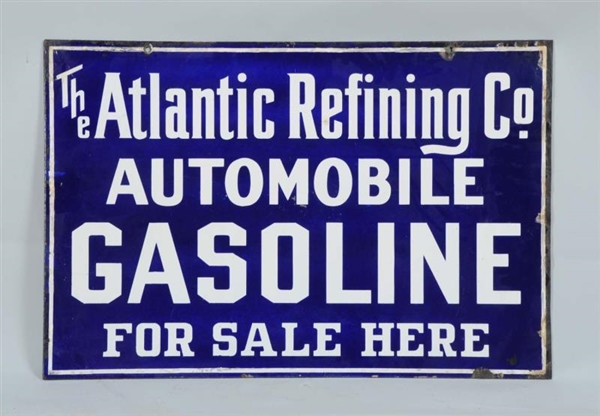 THE ATLANTIC AUTOMOBILE GASOLINE DSP SIGN.        