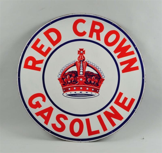 RED CROWN GASOLINE SSP SIGN.                      
