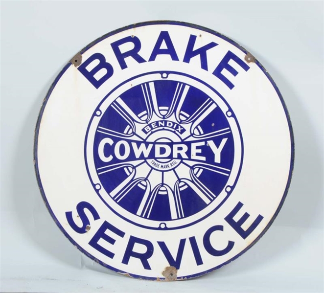 COWDREY BENDIX BRAKE SERVICE DSP SIGN.            