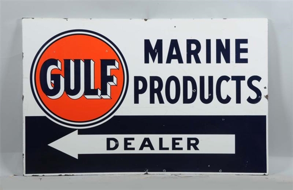 GULF MARINE PRODUCTS SSP ROLLED EDGE SIGN.        