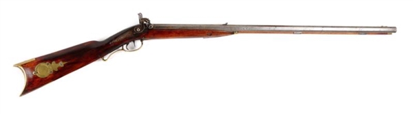 EARLY SIDE BY SIDE DOUBLE RIFLE.                  