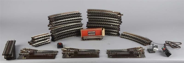 LOT OF 55+: LIONEL TRACK, SWITCHES &  ACCESSORIES 