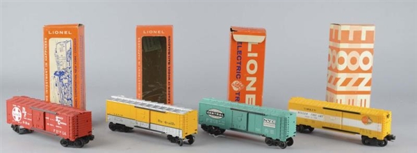 LOT OF 4: LIONEL 6464 SERIES TRAIN CARS           
