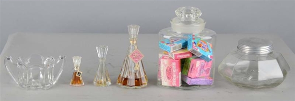 LOT OF 6: GLASS COUNTERTOP DISPLAY ITEMS          