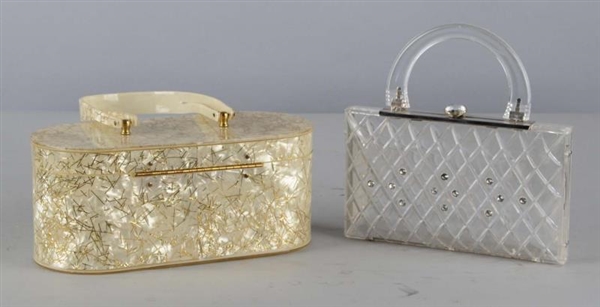 LOT OF 2: VINTAGE PURSES INCLUDING WILARDY LUCITE 