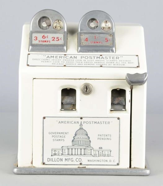 5¢, 25¢ AMERICAN POSTMASTER STAMP VENDING MACHINE 