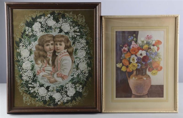 LOT OF 2: COLOR LITHOGRAPHS IN FRAMES             