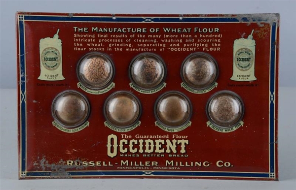 OCCIDENT FLOUR SIGN WITH 7 SAMPLES                