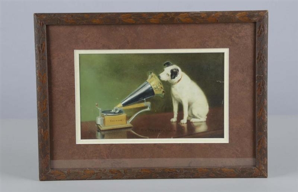 "HIS MASTERS VOICE" VICTOR GRAMOPHONE LITHOGRAPH 