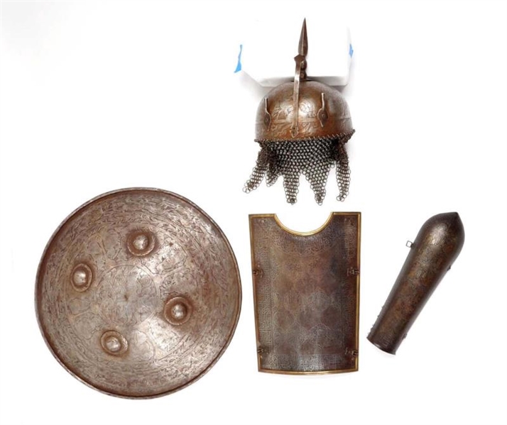 LOT OF 4: INDO-PERSIAN ARMOR.                     