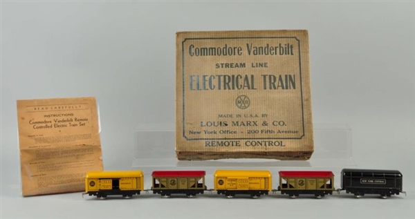MARX COMMODORE VANDERBILT ELECTRICAL TRAIN IN BOX.