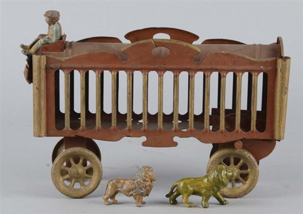 PRESSED STEEL CIRCUS WAGON TOY                    