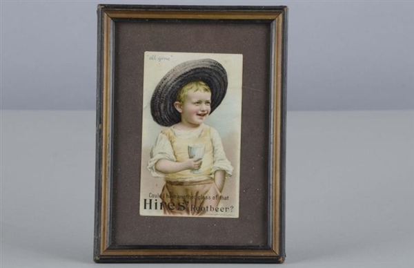 HIRES ROOT BEER LITHO ADVERTISEMENT IN FRAME     