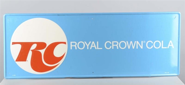 RC ROYAL CROWN COLA SELF-FRAMED TIN SIGN          