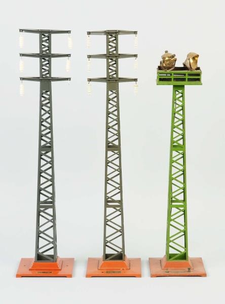 LOT OF 3: HIGH TENSION TOWERS.                    